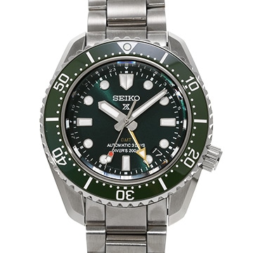 セイコー プロスペックス ダイバースキューバ 1968 メカニカルダイバーズ 現代デザイン GMT SBEJ009 グリーン メンズ 時計 【中古】【wristwatch】
