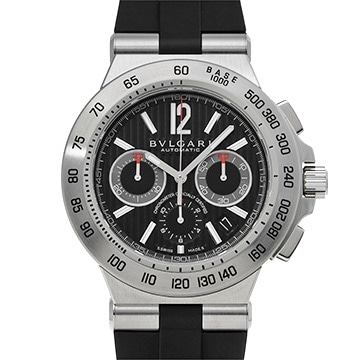 ブルガリ ディアゴノ プロフェッショナル クロノグラフ DP42SCH ブラック メンズ 時計 【中古】【wristwatch】