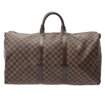 ルイ ヴィトン ダミエ キーポル バンドリエール 55 ブラウン N41414 ダミエキャンバス ユニセックス バッグ 【中古】【bag】