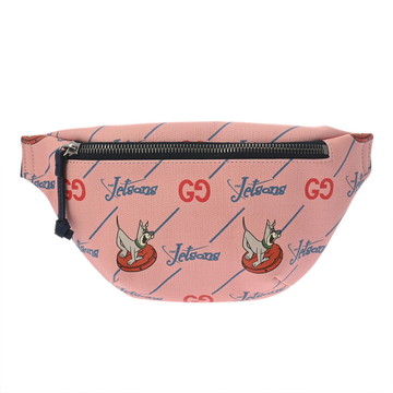 グッチ グッチ×ヒグチユウコ ウエストポーチ チルドレンズ ピンク/マルチカラー 602695 レザー レディース バッグ 【中古】【bag】