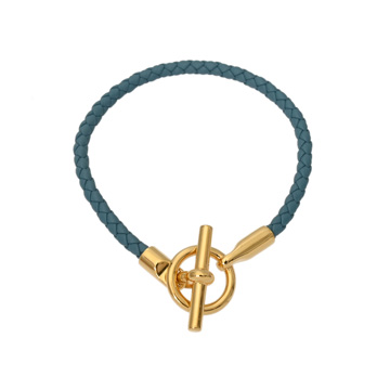 エルメス グレナン  ブルージーン/ゴールド金具 ヴォースイフト レディース ジュエリー 【中古】【jewelry】