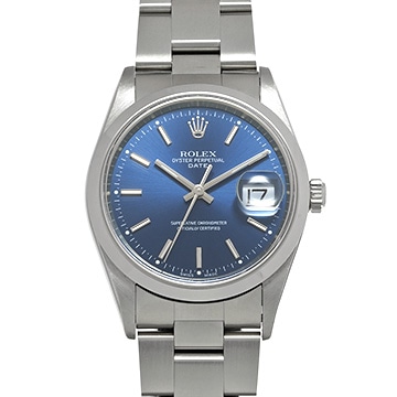 ロレックス オイスターパーペチュアル デイト 15200 ブルー メンズ 時計 【中古】【wristwatch】