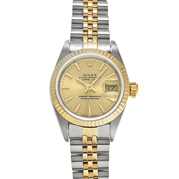 ロレックス デイトジャスト 69173 シャンパン レディース 時計 【中古】【wristwatch】