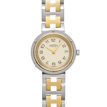 エルメス クリッパー CL3.240 アイボリー レディース 時計 【中古】【wristwatch】