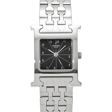 エルメス Hウォッチ HH1.210 ブラック レディース 時計 【中古】【wristwatch】
