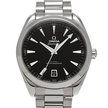 オメガ シーマスター アクアテラ コーアクシャル マスタークロノメーター 220.10.41.21.01.001 ブラック メンズ 時計 【中古】【wristwatch】