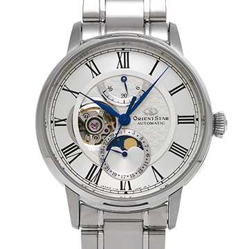 オリエントスター メカニカル ムーンフェイズ RK-AM0005S シルバー メンズ 時計 【中古】【wristwatch】