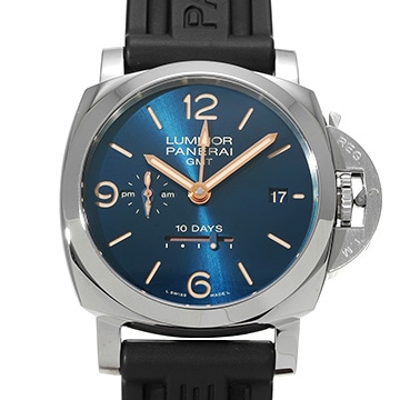 パネライ ルミノール1950 GMT PAM00689 ブルー メンズ 時計 【中古】【wristwatch】