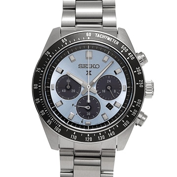 セイコー プロスペックス スピードタイマー ソーラークロノグラフ SBDL109 アイスブルー/ブラック メンズ 時計 【中古】【wristwatch】