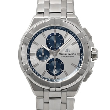 モーリス ラクロア アイコン クロノグラフ AI1018-SS002-131-1 ブラック メンズ 時計 【中古】【wristwatch】