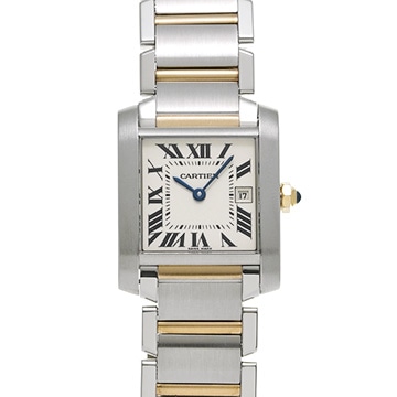 カルティエ タンク フランセーズ MM W51012Q4 シルバー ユニセックス 時計 【中古】【wristwatch】