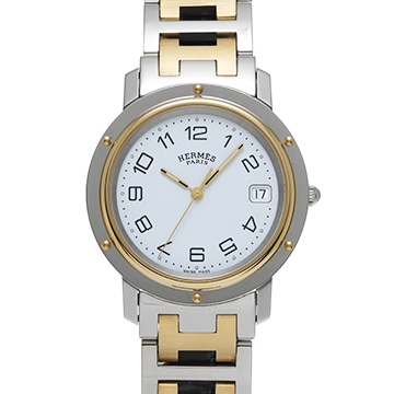 エルメス クリッパー CL6.720.130/3751 ホワイト メンズ 時計 【中古】【wristwatch】