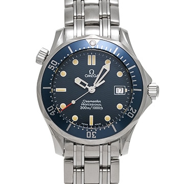 オメガ シーマスター プロフェッショナル 300 ミッドサイズ 2561.80 ブルー ユニセックス 時計 【中古】【wristwatch】