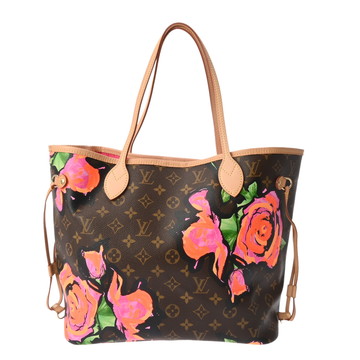 ルイ ヴィトン モノグラムローズ ネヴァーフル MM ブラウン M48613 モノグラムキャンバス レディース バッグ 【中古】【bag】