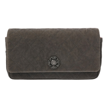 シャネル マトラッセ チェーンショルダー グレー ソフトキャビアスキン レディース バッグ 【中古】【bag】