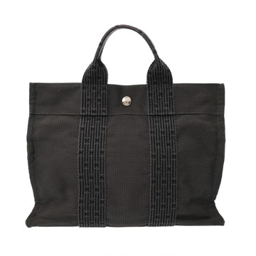 エルメス エールライン トート PM グレー キャンバス ユニセックス バッグ 【中古】【bag】