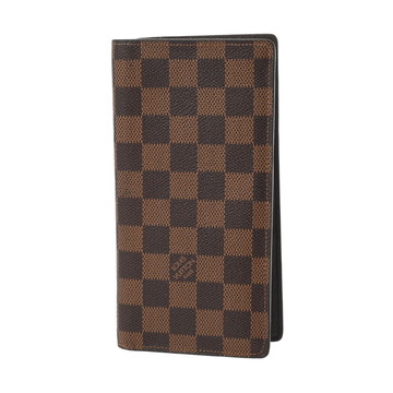 ルイ ヴィトン ダミエ ポルトフォイユ ブラザ エベヌ N60017 ダミエキャンバス メンズ 財布 【中古】【purse】