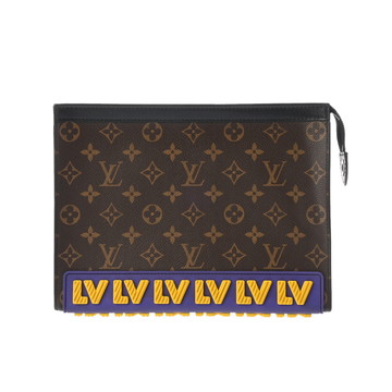 ルイ ヴィトン モノグラム ポシェット ヴォワヤージュ MM ブラウン M80792 モノグラムキャンバス/LVラバー メンズ バッグ 【中古】【bag】