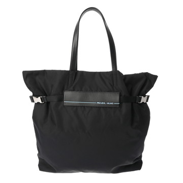プラダ トートバッグ ブラック 1BG196 ナイロン/レザー レディース バッグ 【中古】【bag】