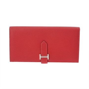 エルメス ベアン スフレ ルージュカザック ヴォーエプソン ユニセックス 財布 【中古】【purse】
