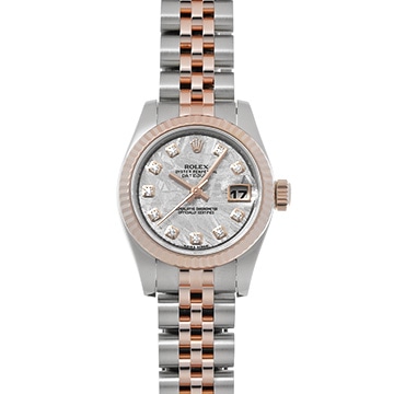 ロレックス デイトジャスト  179171G メテオライト/ダイヤモンド レディース 時計 【中古】【wristwatch】