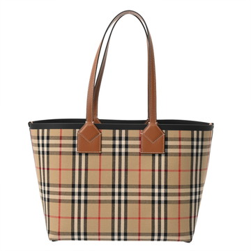 バーバリー ベージュ/ブラウン PVC/レザー レディース バッグ 【中古】【bag】