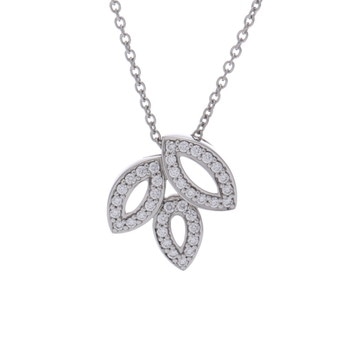 ハリー ウィンストン リリークラスター ネックレス ミニ シルバー PEDPSM1MLC Pt950プラチナ レディース ジュエリー 【中古】【jewelry】