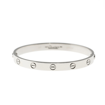カルティエ ラブブレスレット #17 旧型 シルバー K18ホワイトゴールド WG レディース ジュエリー 【中古】【jewelry】