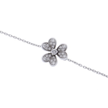 ヴァン クリーフ&アーペル フリヴォル ブレスレット ミニ パヴェ シルバー VCARP3W200 K18ホワイトゴールド WG レディース ジュエリー 【中古】【jewelry】