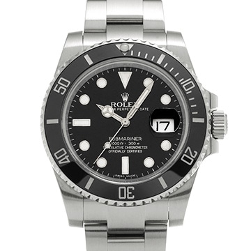 ロレックス サブマリーナ デイト 116610LN ブラック メンズ 時計 【中古】【wristwatch】