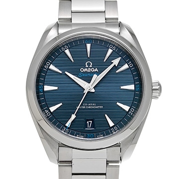 オメガ シーマスター アクアテラ コーアクシャル マスタークロノメーター 220.10.41.21.03.001 ブルー メンズ 時計 【中古】【wristwatch】