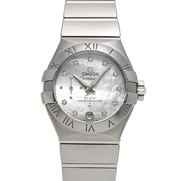 オメガ コンステレーション コーアクシャル マスタークロノメーター 127.10.27.20.55.001 ホワイトシェル/ダイヤモンド レディース 時計 【中古】【wristwatch】
