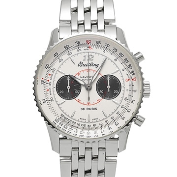 ブライトリング ナビタイマー02 クロノ A473G42NP シルバー メンズ 時計 【中古】【wristwatch】