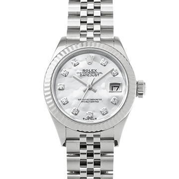 ロレックス デイトジャスト 279174G ホワイトシェル/ダイヤモンド レディース 時計 【中古】【wristwatch】