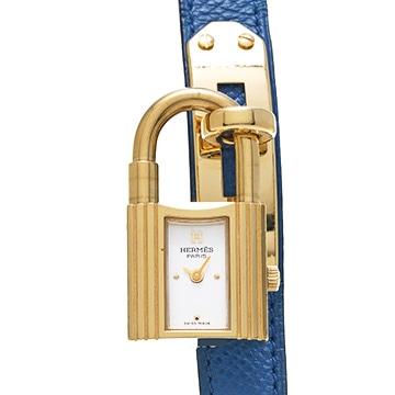 エルメス ケリーウォッチ KE1.201 ホワイト レディース 時計 【中古】【wristwatch】