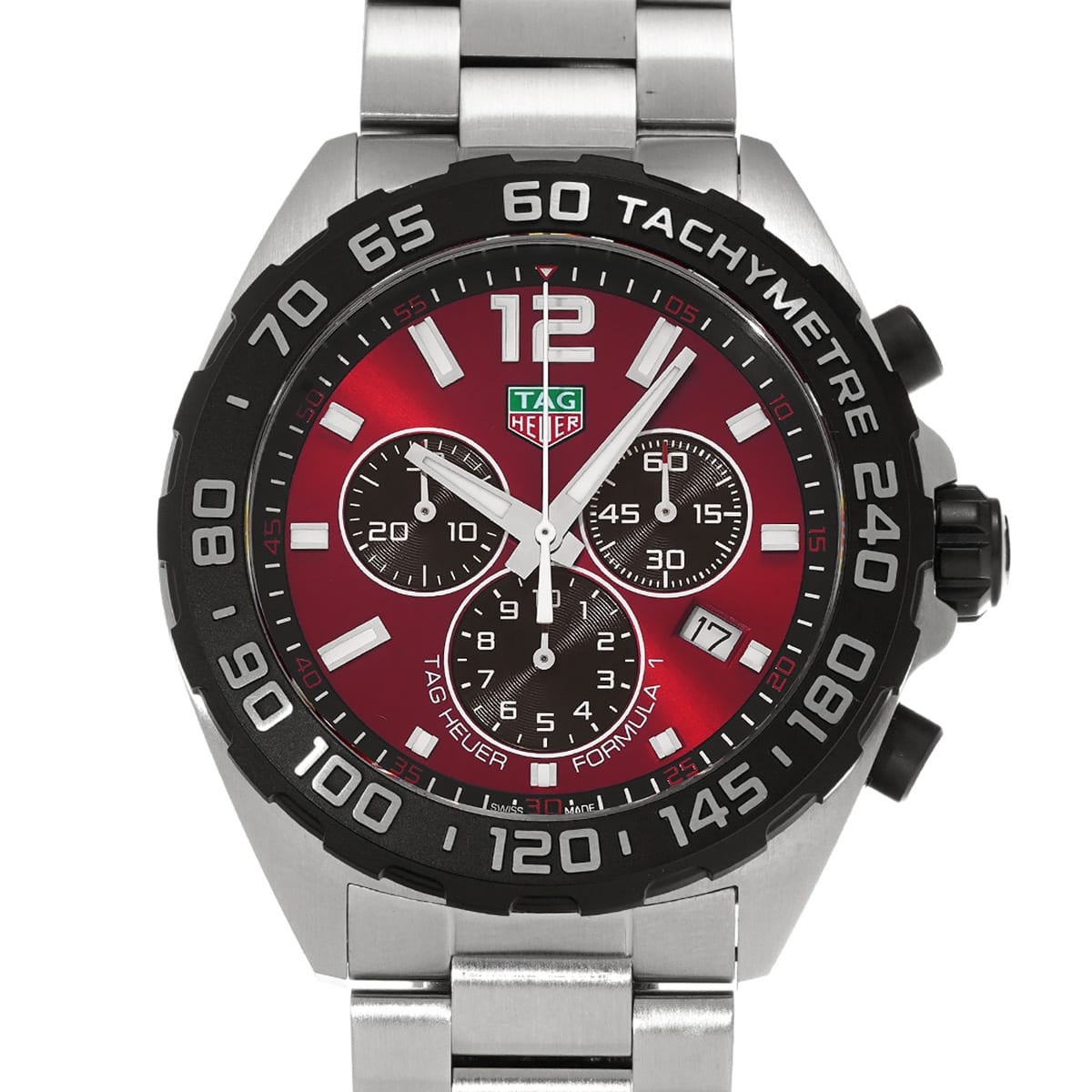 タグ ホイヤー フォーミュラ1 クロノグラフ CAZ101AN.BA0842 レッド メンズ 時計 【中古】【wristwatch】