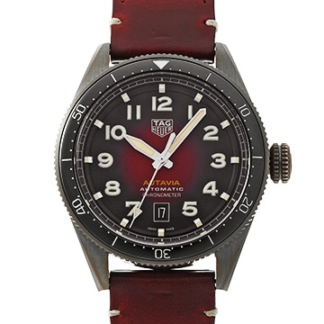 タグ ホイヤー オータヴィア キャリバー5 COSC WBE5192.FC8300 レッド メンズ 時計 【中古】【wristwatch】