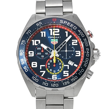 タグ ホイヤー フォーミュラ1 クォーツ クロノグラフ レッドブル レーシング CAZ101AL.BA0842 ブルー メンズ 時計 【中古】【wristwatch】