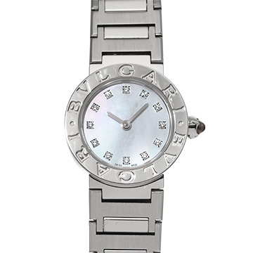 ブルガリ ブルガリブルガリ BB23S ホワイトシェル/ダイヤモンド レディース 時計 【中古】【wristwatch】