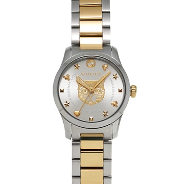グッチ Gタイムレス YA126596 シルバー レディース 時計 【中古】【wristwatch】