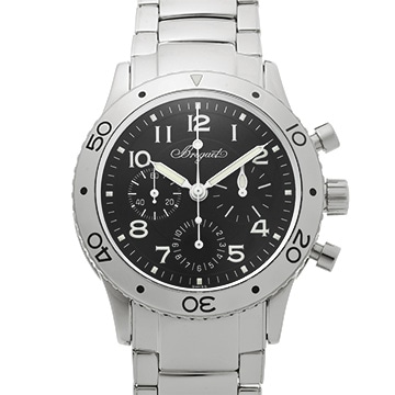 ブレゲ アエロナバル タイプXX 3800ST/92/SW9 ブラック メンズ 時計 【中古】【wristwatch】