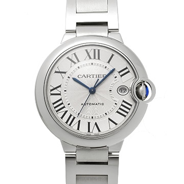 カルティエ バロンブルー ドゥ カルティエ 40mm WSBB0040 シルバー メンズ 時計 【中古】【wristwatch】