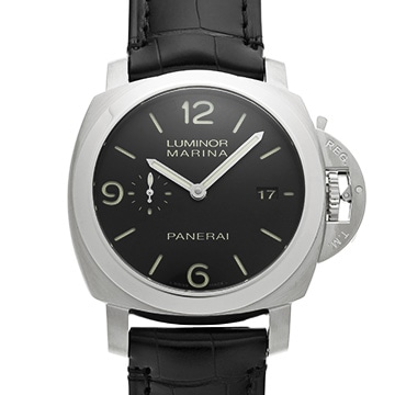 パネライ ルミノールマリーナ 1950 3デイズ アッチャイオ PAM00312 ブラック メンズ 時計 【中古】【wristwatch】