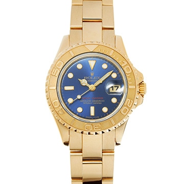 ロレックス ヨットマスター レディース 69628 ブルー レディース 時計 【中古】【wristwatch】