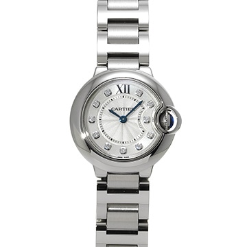 カルティエ バロンブルー ドゥ カルティエ WE902073 シルバー/ダイヤモンド レディース 時計 【中古】【wristwatch】
