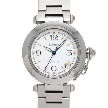 カルティエ パシャC W31015M7 ホワイト ユニセックス 時計 【中古】【wristwatch】