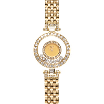 ショパール ハッピーダイヤモンド 20/4846-20 シャンパン/ダイヤモンド レディース 時計 【中古】【wristwatch】