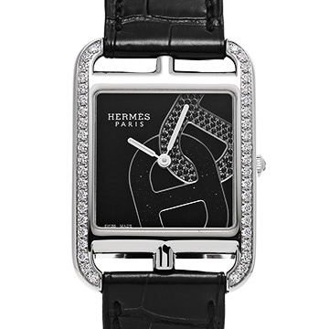 エルメス ケープコッド W047237WW00 ブラック/アベンチュリン レディース 時計 【中古】【wristwatch】