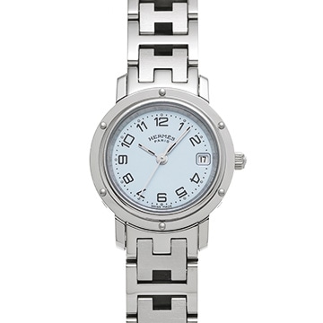 エルメス クリッパー CL4.210.130/3758 ホワイト レディース 時計 【中古】【wristwatch】