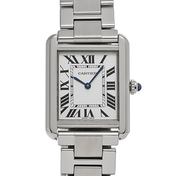 カルティエ タンク ソロ SM W5200013 シルバー レディース 時計 【中古】【wristwatch】